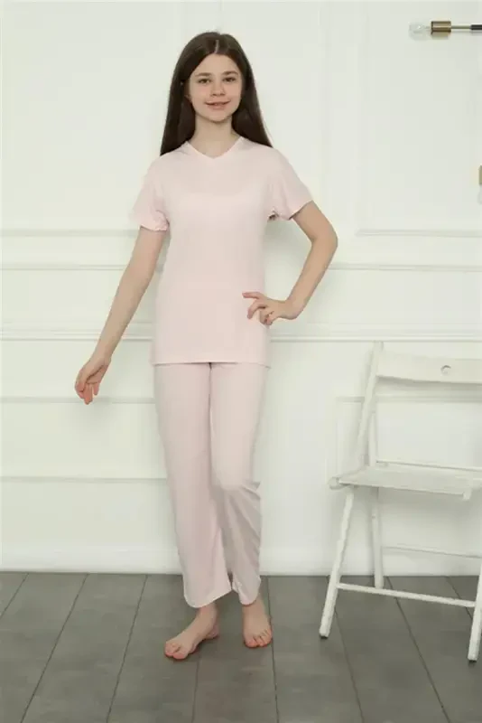 Akbeniz Girl's Pajamas Set 20400 - 2