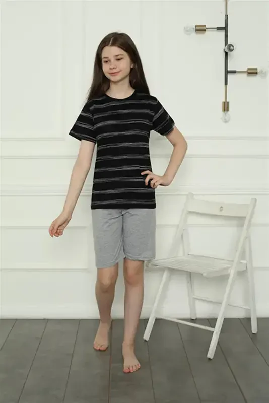 Akbeniz Girls Short Pajamas Set 20405 - 3