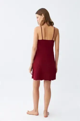 Akbeniz İp Askılı Penye Gecelik 367 - 6