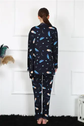 Akbeniz Kadın 3'lü Sabahlık Takım 16105 - 4