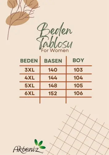 Akbeniz Kadın Büyük Beden Bürümcük Pantolon 210076 Mavi - 5