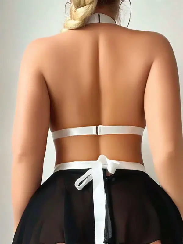 Akbeniz Kadın Fantezi Dalmaçyalı Kostüm Takım Siyah K1750 - 3