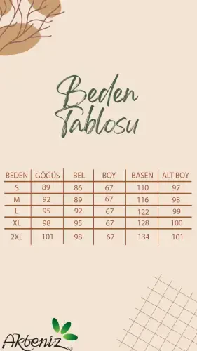 Akbeniz Kadın Kısa Kol Pamuk Penye Pijama Takım Bordo 4214 - AKBENIZ (1)