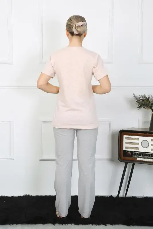 Akbeniz Kadın Kısa Kol Penye Pijama Takım 4207 - 6