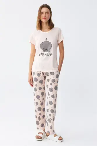 Akbeniz Kadın Kısa Kol Pijama Takım 20410 - AKBENIZ (1)