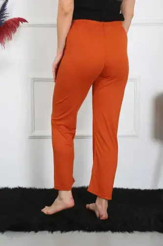 Akbeniz Kadın Pamuk Penye Tek Alt Pijama Kremit 27513 - 4