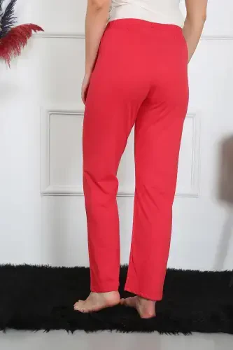 Akbeniz Kadın Pamuk Penye Tek Alt Pijama Mercan 27514 - 5