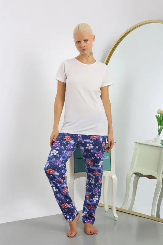 Akbeniz Kadın Pamuklu Alt Pijama 27391 - AKBENIZ