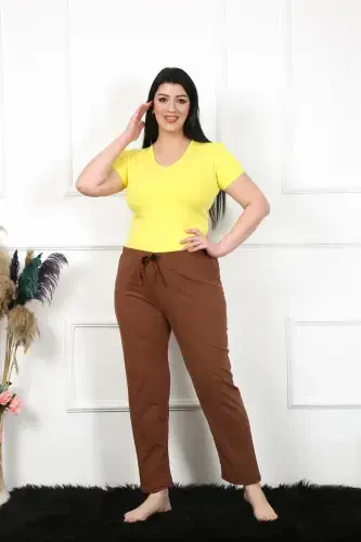 Akbeniz Kadın Pamuklu Büyük Beden Alt Pijama 27476 - AKBENIZ (1)