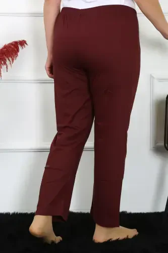 Akbeniz Kadın Pamuklu Büyük Beden Alt Pijama 27498 - 3