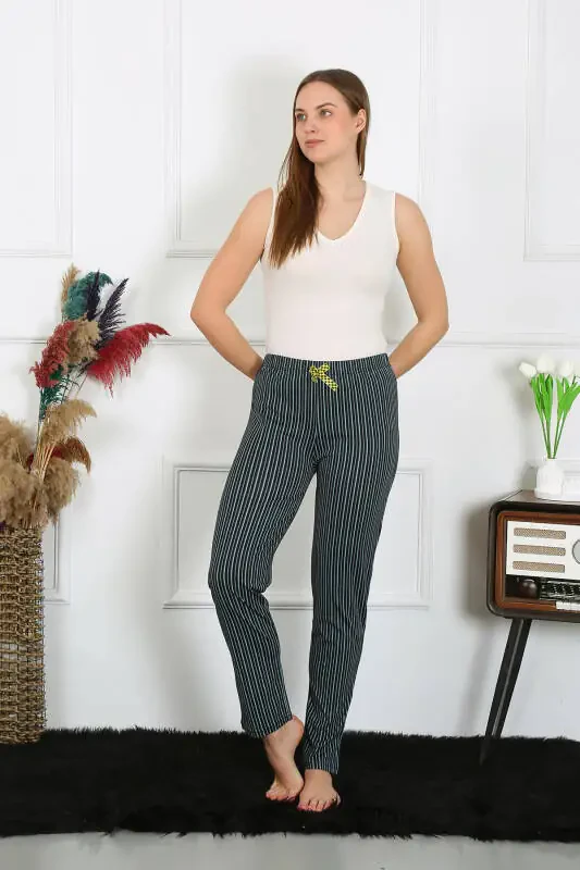 Akbeniz Kadın Pamuklu Tek Alt Pijama 27522 - 3