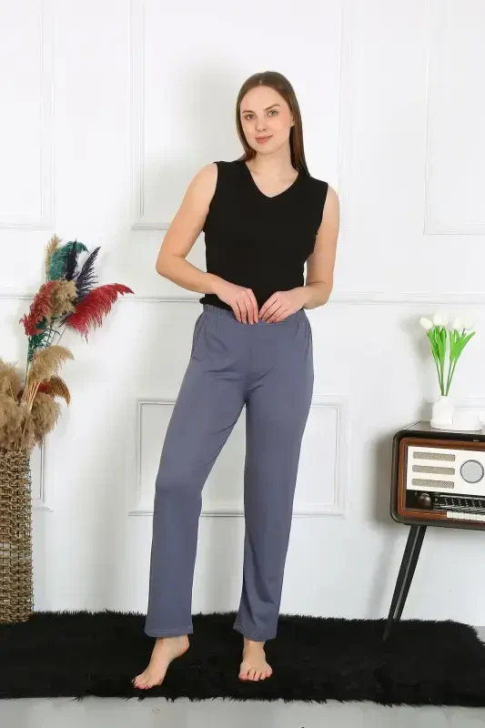 Akbeniz Kadın Pamuklu Tek Alt Pijama 27524 - 3