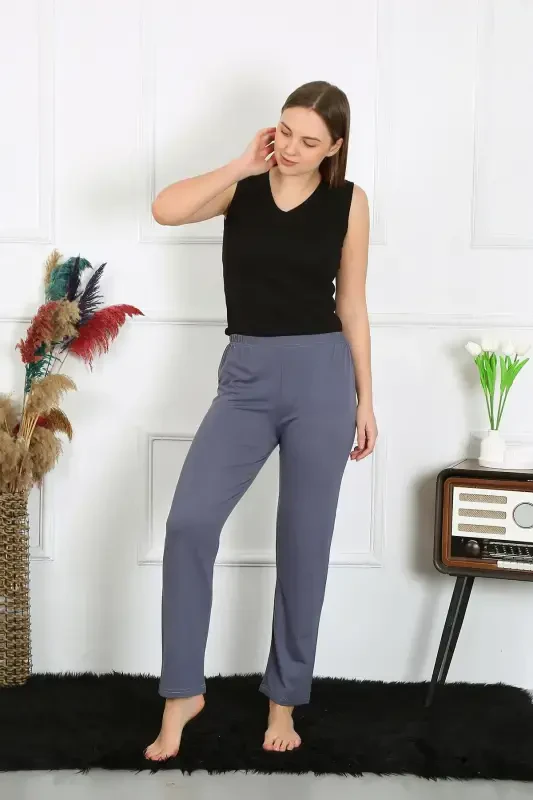 Akbeniz Kadın Pamuklu Tek Alt Pijama 27524 - 4