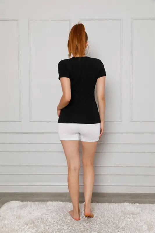 Akbeniz Kadın Penye Boxer 5871 - 3