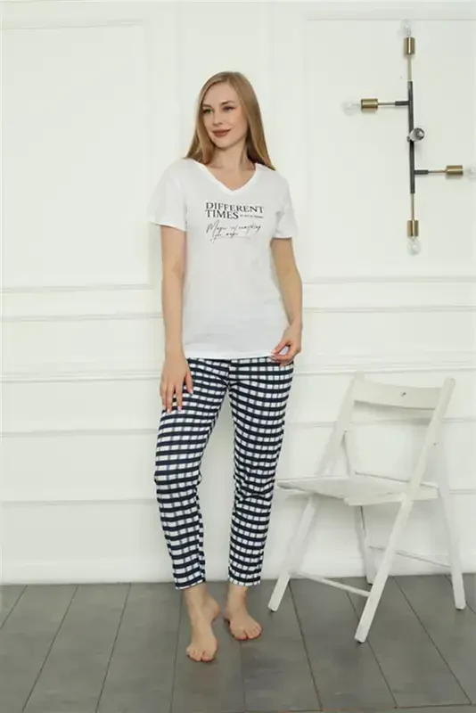 Akbeniz Kadın Penye Pijama Takım 4160 - 2