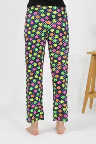 Akbeniz Kadın Penye Smile Desenli Tek Alt Pijama 27537 - 5
