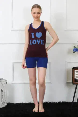 Akbeniz Kadın Penye Şortlu Takım 3611 - 1