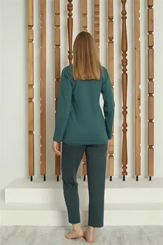 Akbeniz Kadın Penye Uzun Kol Pijama Takım 4146 - 5
