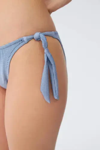 Akbeniz Kadın Straplez Mavi Bikini Takımı - 5