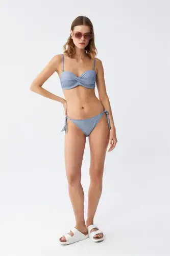 Akbeniz Kadın Straplez Mavi Bikini Takımı - AKBENIZ (1)