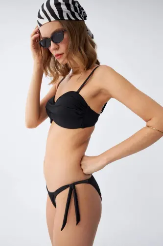 Akbeniz Kadın Straplez Siyah Bikini Takımı - BÜYÜKBEDENIZ (1)