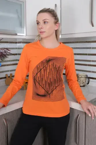 Akbeniz Kadın Uzun Kol Penye Pijama Takım 4177 - 6