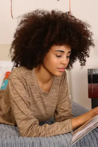 Akbeniz Kadın Uzun Kol Penye Pijama Takım 4178 - 3