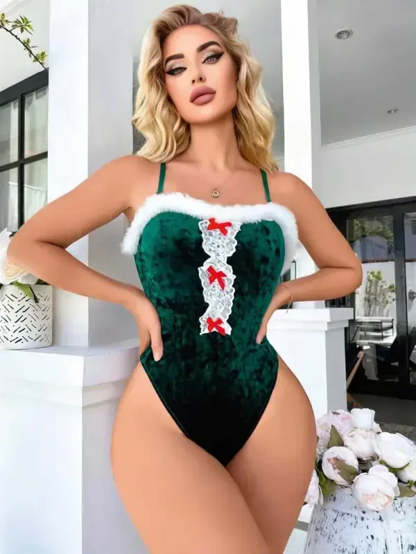 Akbeniz Kadın Yılbaşı Konseptli Fantezi Gecelik YK1803 - 3