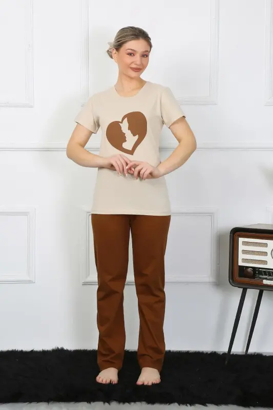 Akbeniz Kısa Kol Penye Pijama Takımı 4209 - 5