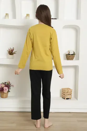 Akbeniz Kız Çocuk Penye Pijama Takım 20420 - 3