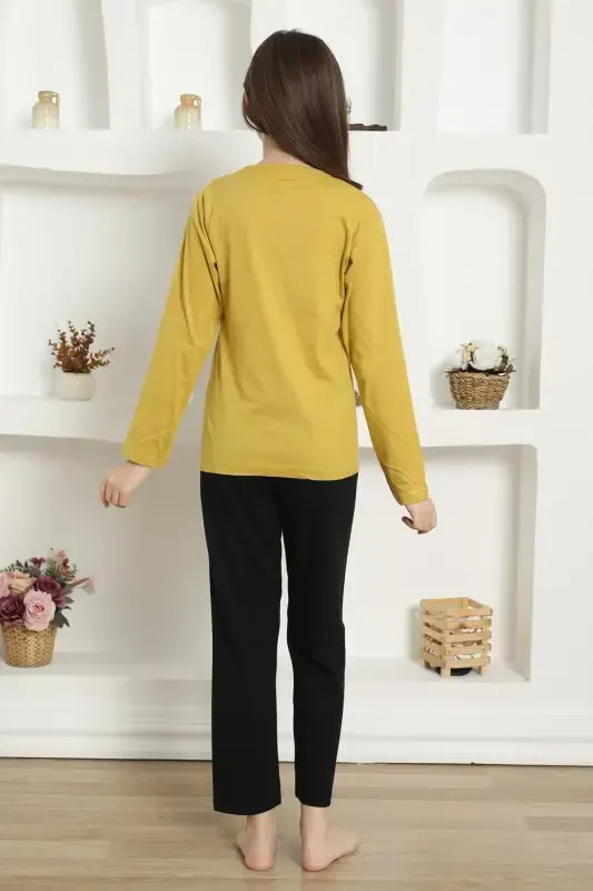Akbeniz Kız Çocuk Penye Pijama Takım 20420 - 3