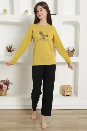 Akbeniz Kız Çocuk Penye Pijama Takım 20420 - 5