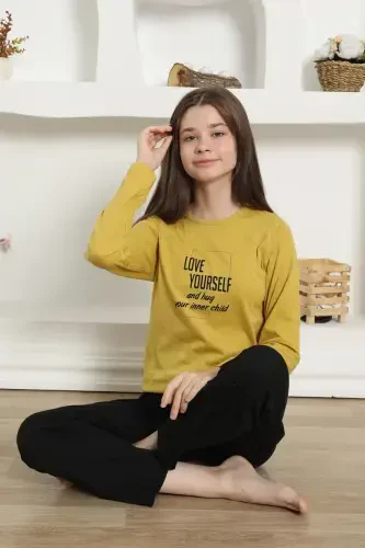 Akbeniz Kız Çocuk Penye Pijama Takım 20420 - 6