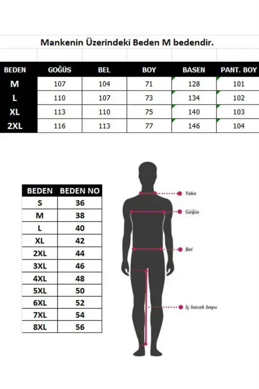 Akbeniz Men's 100% Cotton Front Buttoned Pocketed Long Sleeve Pajama Set 6768 - 4