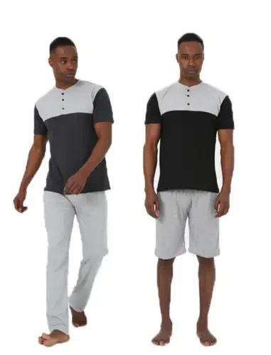 Akbeniz Men's 3-Piece Pajama Set 6825 - 1