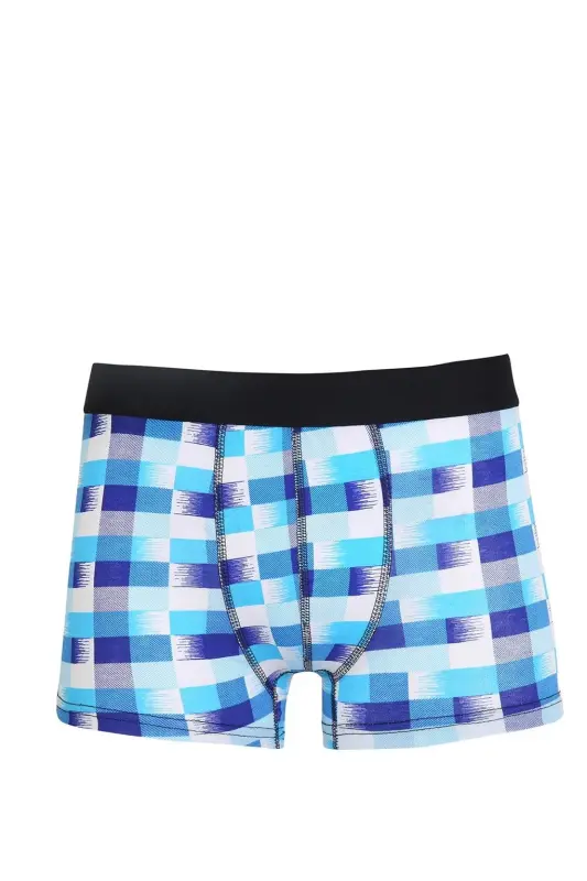 Akbeniz Men's Combed Cotton Lycra Patterned Boxer 40115 - 1