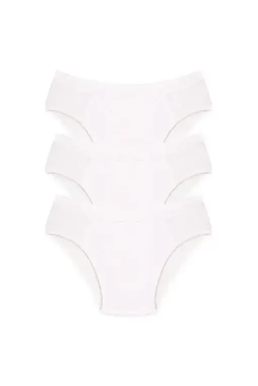 Akbeniz Men's Cotton 3-Pack White Briefs 40129 - 1