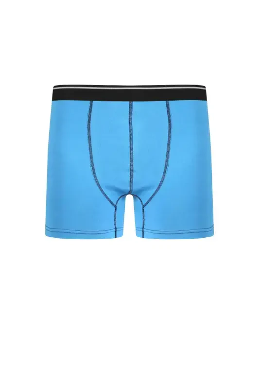 Akbeniz Men's Cotton Lycra Boxer Blue 40133 - 2
