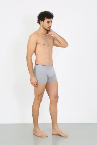 Akbeniz Men's Cotton Lycra Boxer Gray 40133 - 3