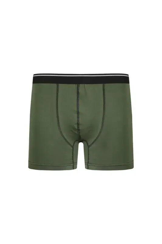 Akbeniz Men's Cotton Lycra Boxer Khaki 40133 - 3