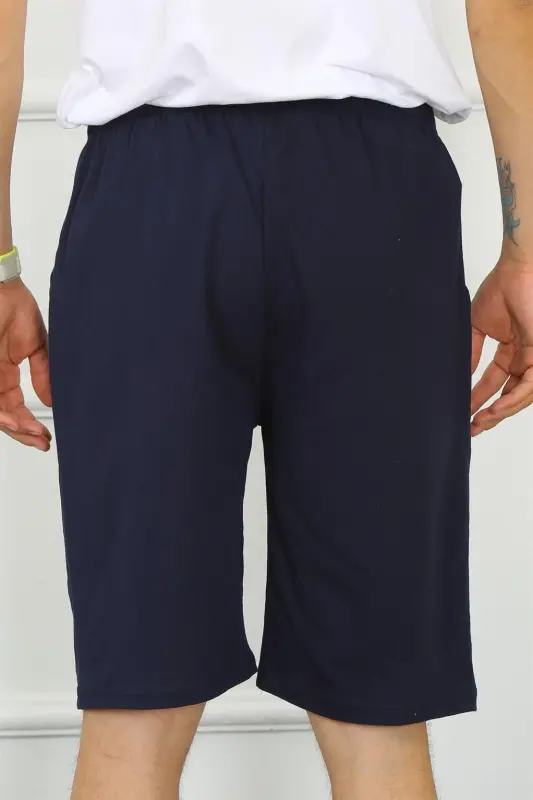 Akbeniz Men's Cotton Navy Blue Capri 27480 - 5