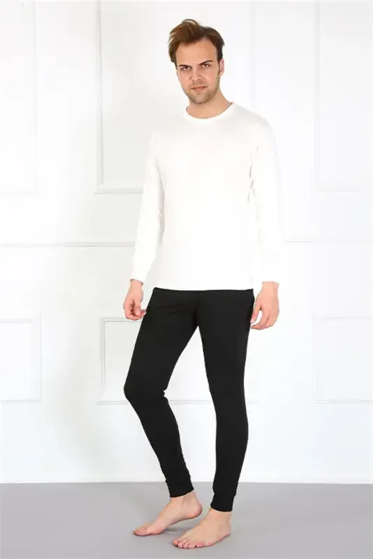 Akbeniz Men's Cotton Navy Blue Single Bottom Undershirt 19102 - 2