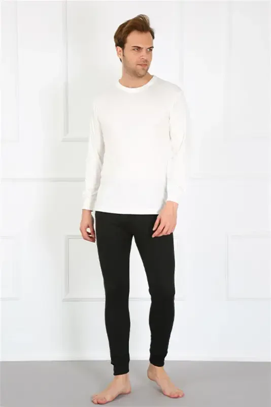 Akbeniz Men's Cotton Navy Blue Single Bottom Undershirt 19102 - 3