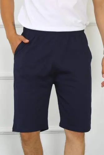 Akbeniz Men's Cotton Navy Capri 27480 - 4