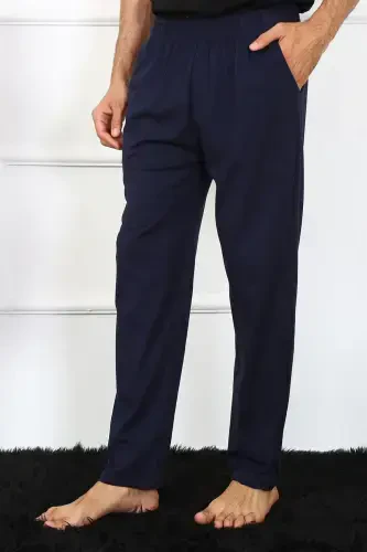 Akbeniz Men's Cotton Navy Single Bottom Pajamas 27495 - 3