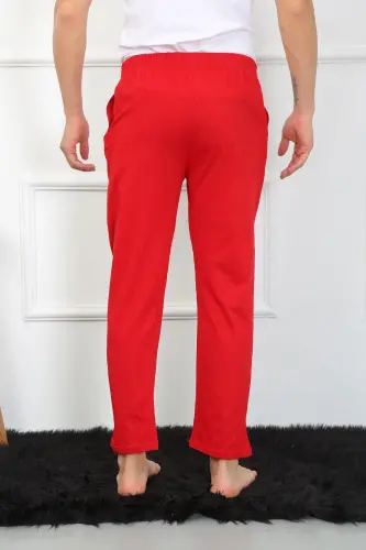 Akbeniz Men's Cotton Red Single Bottom Pajamas 27495 - 3