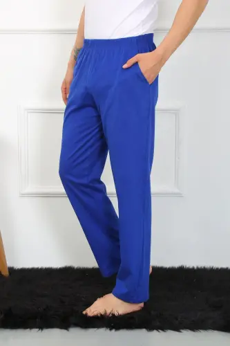 Akbeniz Men's Cotton Sax Single Bottom Pajamas 27495 - 3