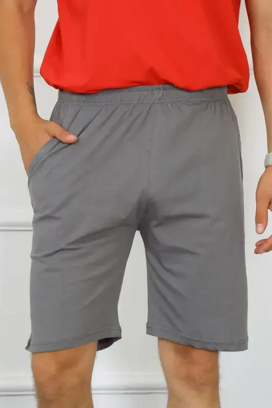 Akbeniz Men's Cotton Smoke Shorts 27484 - 1