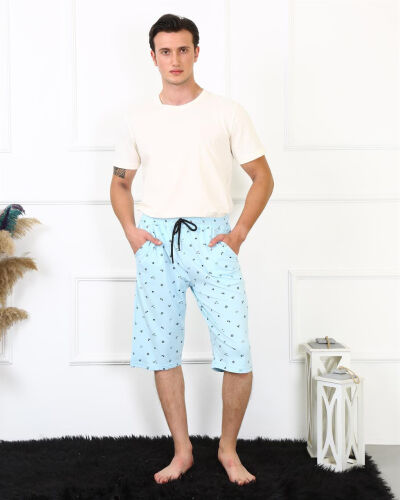Akbeniz Men's Lacoste Light Blue Capri 27481 - AKBENIZ