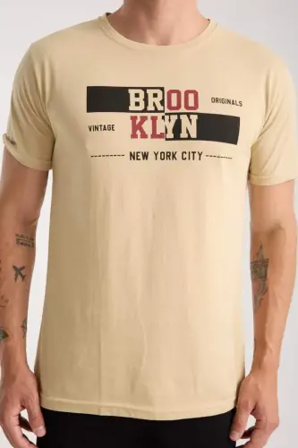 Akbeniz Men's Light Skin Tone Short Sleeve Pajama Set - 14